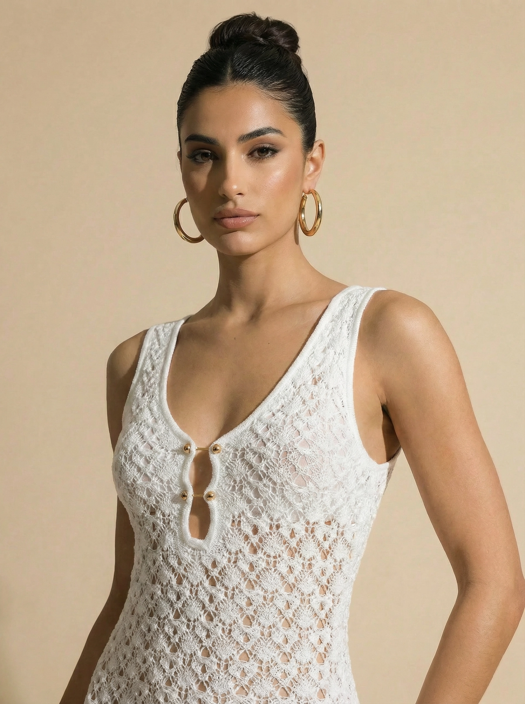 Natalia - Crochet Midi Dress