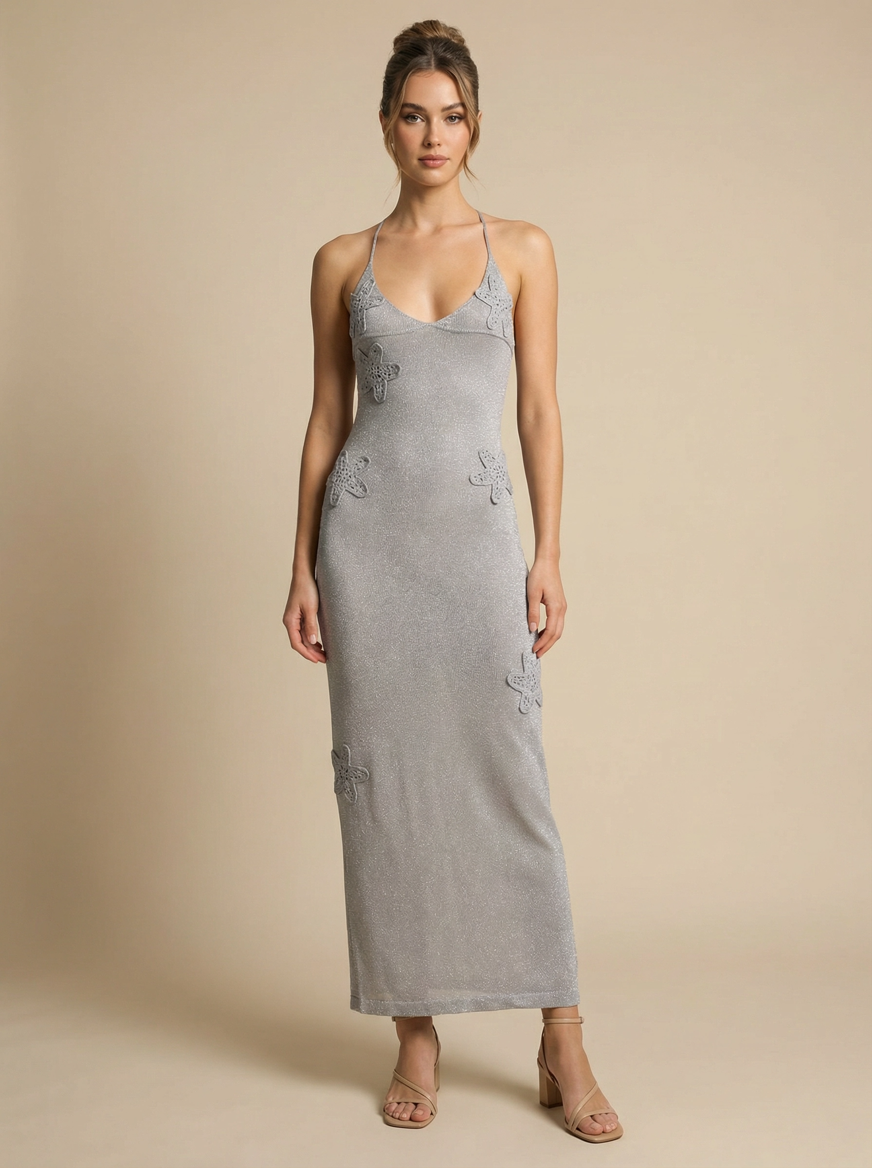 Selina - Halter Tie Up Maxi Dress