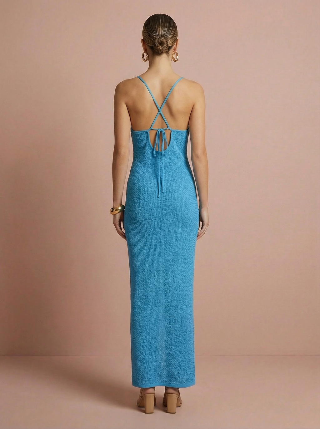 Isla - Plunge Neck Maxi Dress