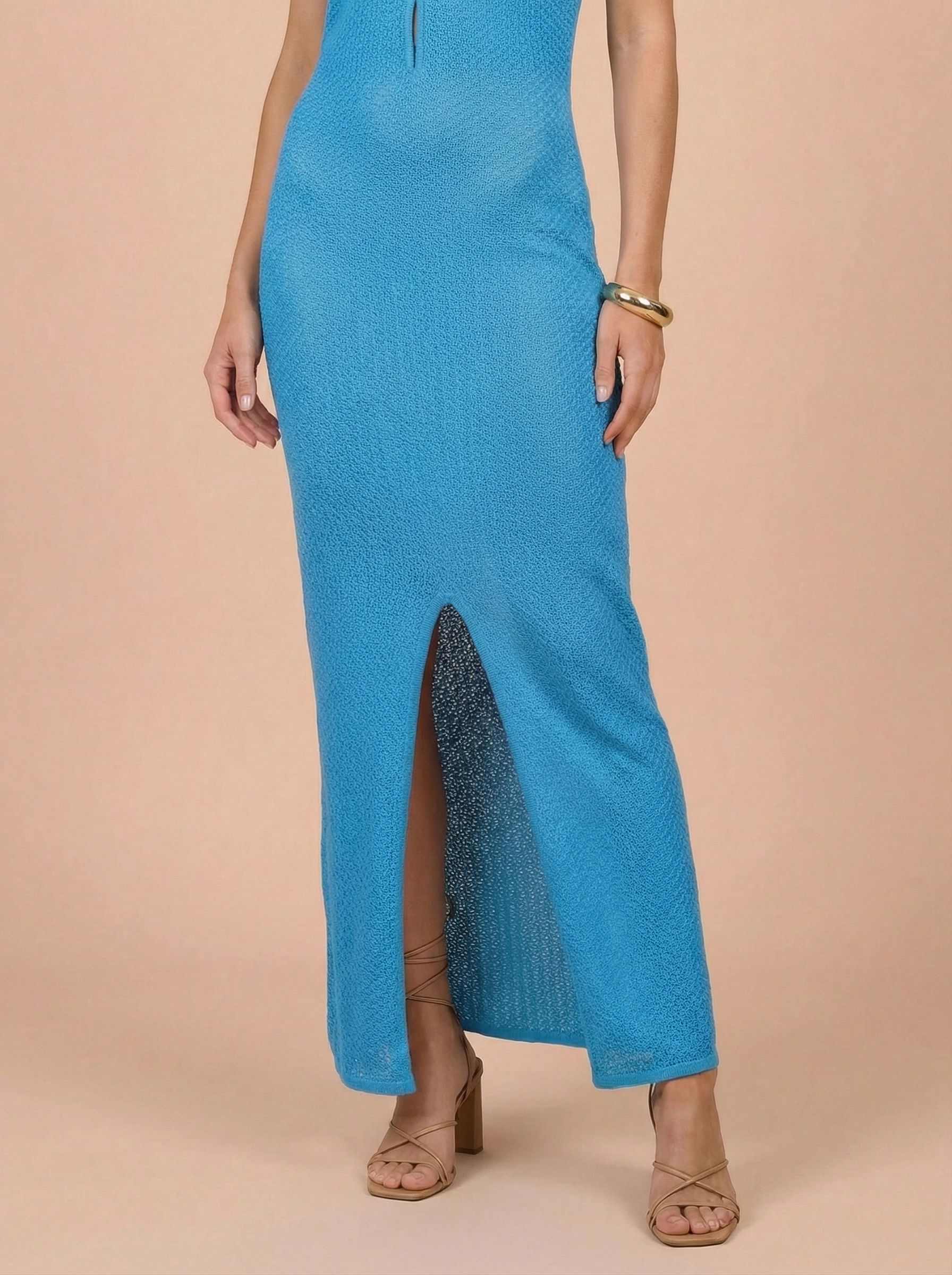 Isla - Plunge Neck Maxi Dress
