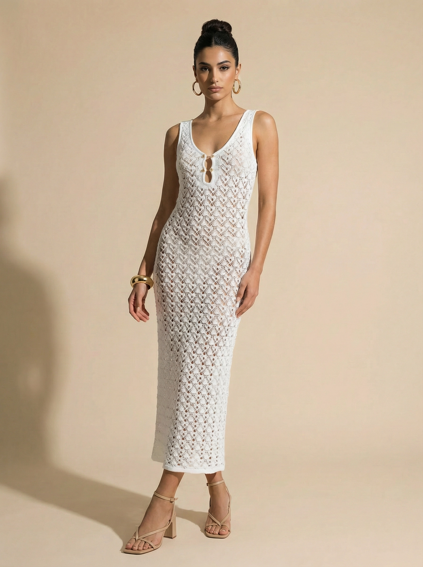 Natalia - Crochet Midi Dress